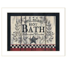 "Hot Bath" by Linda Spivey, Ready to Hang Framed Print, White Frame