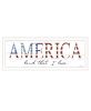 "America Land that I Love" by Cindy Jacobs, Ready to Hang Framed Print, White Frame