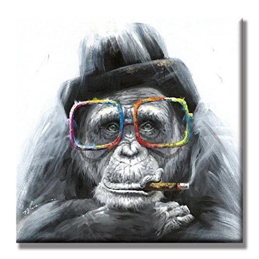 Hand Painted Abstract Oil Painting Wall Art Modern Minimalist Gorilla Picture Canvas Home Decor For Living Room No Frame Hand Painted Abstract Oil Painting Wall Art Modern Minimalist Gorilla Picture Canvas Home Decor For Living Room No Frame