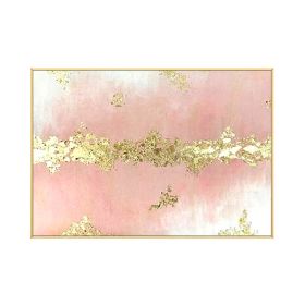 Abstract Elegant Minimalist Golden Pink Sea Poster Nordic Canvas Painting Wall Art Picture for Living Room Home Decor No Frame (size: 50X70cm)