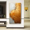 Hand Painted Oil Painting Abstract Circle Oil Painting on Canvas Large Wall Art Original Minimalist Art Gold Wall Decor Custom Painting Modern Living
